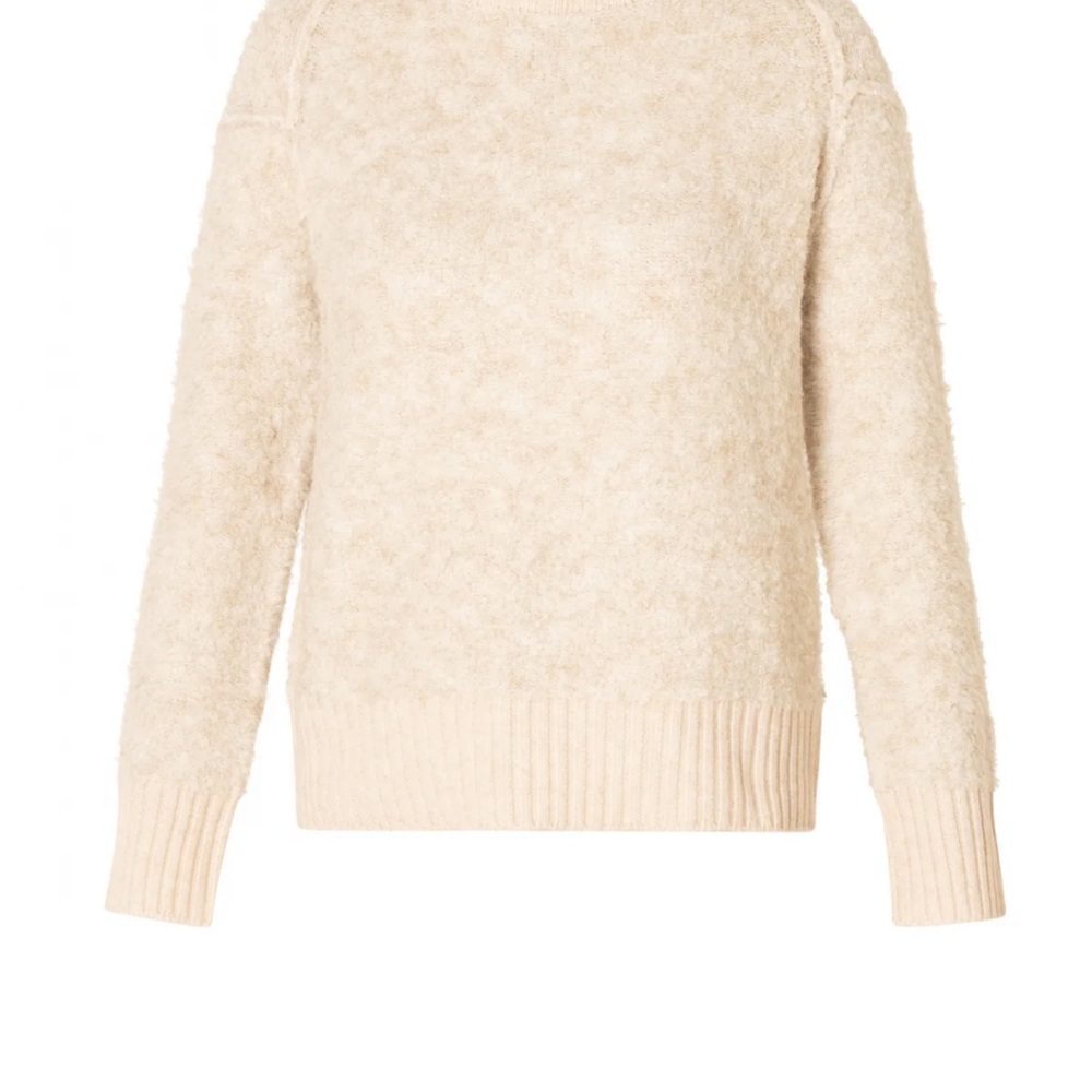 YEST Cozy Women's Cream Fuzzy Knit Sweater